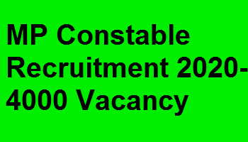 MP Constable Recruitment 2020