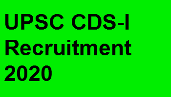 UPSC CDS Recruitment 2020