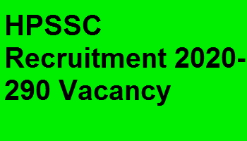 HPSSC Recruitment 2020-290 Vacancy