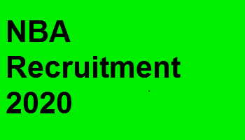 NBA Recruitment 2020-23 Vacancy