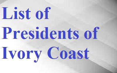 List of Presidents of Ivory Coast