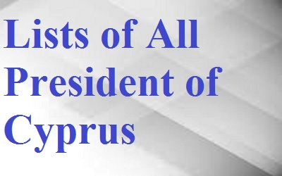 Lists of President of Cyprus