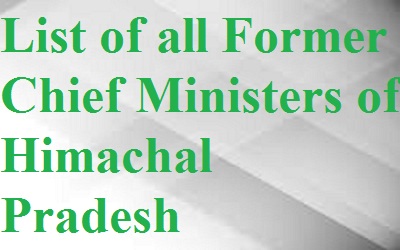 List of all Chief Ministers of Himachal Pradesh