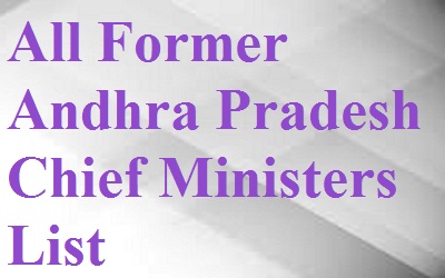 Andhra Pradesh CM Name List