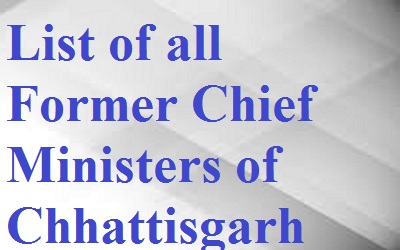 Former CM of Chhattisgarh